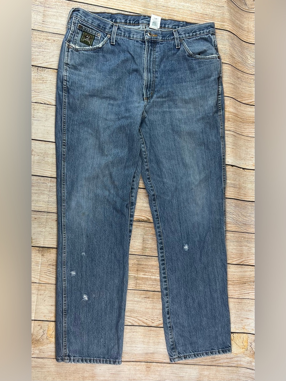 Mens Cinch Denim Blue Jeans Green Label Relaxed  Size 38x34
